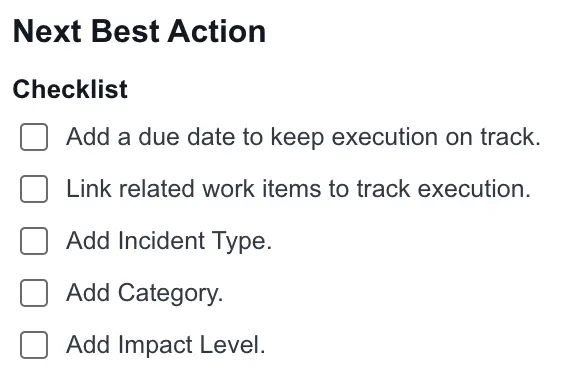 Guardzy AI recommending the best action for a risk workflow
